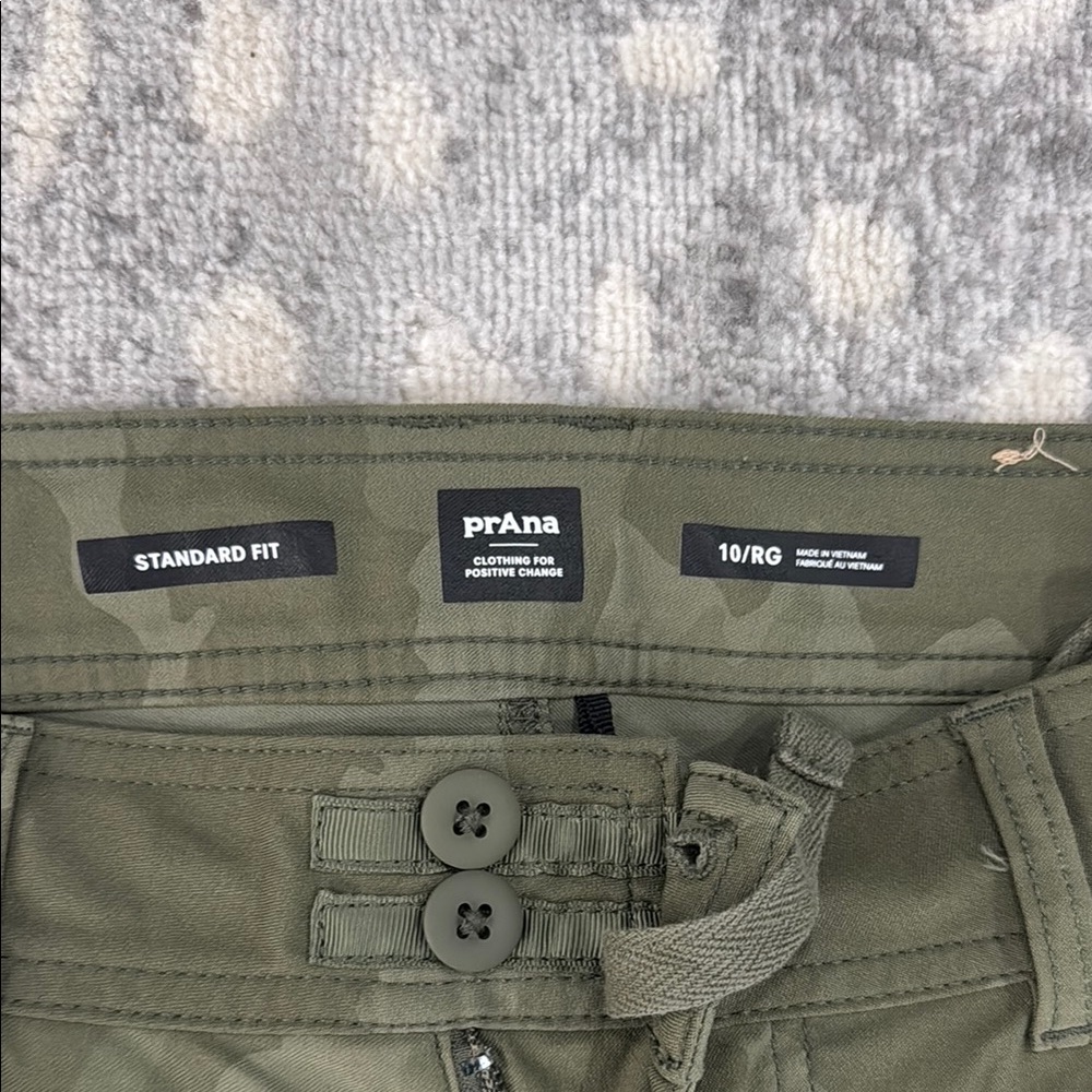 Prana Halle Olive Camouflage Trousers - Picture 2 of 3